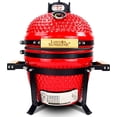 thumbnail image 1 of London Sunshine Barbecue au Charbon en Céramique Kamado 13 Pouces Gril de Table Portable - Rouge, 1 of 7
