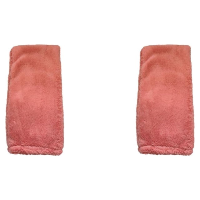 Decodeary Warm In Plush Over Knee Socks For Toasty Winter Days Comfortable Acrylic Fibers coral pink 2Set