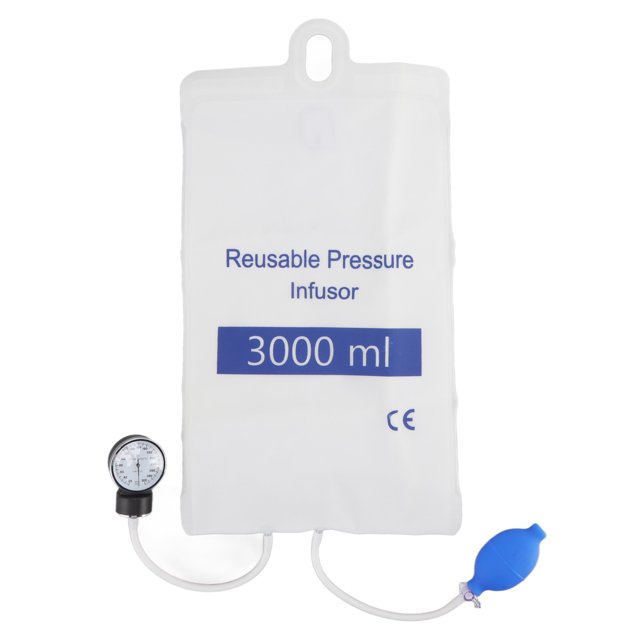 Perfusion sous Pression, Sac de Perfusion sous Pression Professionnel Pratique Réduit la Force de Travail pour Perfusion Rapide de Sang et de Fluides 3000ml