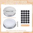 thumbnail image 2 of 6 Pcs Mason Jar Lids, Colored Tinplate Canning Lids with Label for Regular Mouth Mason Jar for Fermenting Pickling Meal Prep Freezing, Preserving, Silver(70mm), 2 of 7