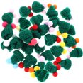 thumbnail image 1 of 30Pcs Mini Christmas Knit Hat Doll Cap DIY Crafts Wool Yarn Accessories, 1 of 8