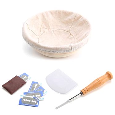 Maoww Forme Ronde Pain Étanchéité Panier Levain Prouvant Récipient Grattoir Sac à Pain Kit