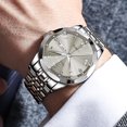 thumbnail image 3 of OLEVS Men's 2024 New Fashion Elegant Analog Quartz Watch Gray Dial, Male Adult Watch, Gifts For Men, 3 of 18