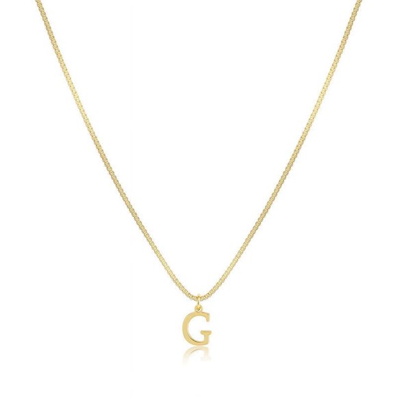 Personalized Initial Necklace, Dainty Letter Pendant for Women, 45cm Copper Layering Choker for Everyday Wear