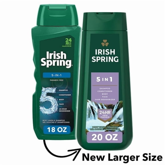 Irish Spring 5-in-1 Body Wash for Men, 591 mL, 591 mL