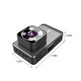 thumbnail image 3 of Tunhigl Dash Cam 1080P DVR Car Driving Recorder 3 Inch Screen Dashboard Camera 140° Wide Angle,Parking,Loop Recording, 3 of 9