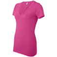 thumbnail image 3 of Bella + Canvas Ladies' Jersey Short-Sleeve Deep V-Neck T-Shirt, 3 of 5