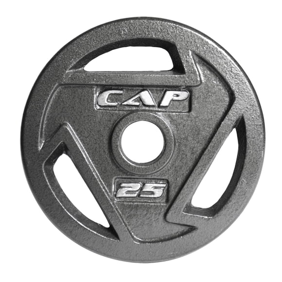 CAP Barbell 2-Inch Olympic Cast Iron Grip Weight Plate, Single, 25 lb