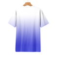 thumbnail image 4 of Timegard Hauts Grande Taille pour Femmes Couleur Dégradée Manches Courtes Col Rond Chemisiers Décontractés Confortables T-Shirts, 4 of 5