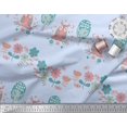 thumbnail image 3 of Soimoi Rayon Fabric Floral,Tree & Owl Kids Print Fabric by Yard 42 Inch Wide, 3 of 3