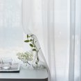 thumbnail image 4 of MAWCLOS Rideau de Fenêtre 2 Panneaux Rideaux Transparent Long Voile Transparent Poche pour Tringle Uni Blanc Traitements Basique Plusieurs Tailles Blanc 2 Pcs-L : 20 Pouces x H : 98 Pouces, 4 of 5