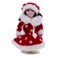 thumbnail image 1 of Ruiboury Adorable Girls Porcelain Doll With Metal Stand For 1/6 Scale Red, 1 of 1