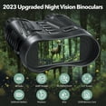thumbnail image 2 of Jumelles de Vision Nocturne 4K, Lunettes de Vision Nocturne Infrarouges Numériques HD Ruaiok, Lunettes de Vision Nocturne à Zoom 8X pour Adultes Chasse Camping, 2 of 8