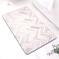 thumbnail image 1 of Marble Bath Mat 32" x 20" Soft Chevron Bathroom Mat with NonSlip Rubber Backing QuickDry & Super Absorbent Layer MultiColor Thin Washable Shower Floor Rug Perfect for Elegant Bathrooms, 1 of 6