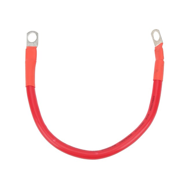 Câble de Terre Flexible Universel pour Inverseur de Batterie Rouge 4AWG 25mm2 150A