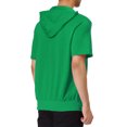 thumbnail image 3 of INSPIRE CHIC Men's Short Sleeve Hoodies Solid Color Zip Up Jackets with Hood S Bright Green, 3 of 7