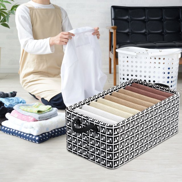 Birdeem Paniers Tissés pour Rangement, Paniers de Rangement pour Organiser, Panier de Rangement Imprimé Grande Capacité Poignée Haute Multi-Couleurs Optionnels, Grands Paniers de Rangement