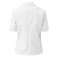 thumbnail image 4 of TIMIFIS White Blazer Cardigan for Women Short Sleeve Open Front Cardigan Solid Color Jacket Work Office Blazer Outfall Business Clothes, 4 of 4