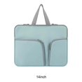 thumbnail image 4 of Housse d'Ordinateur Portable Étanche Sacoche Portable Pochette Protectrice Réutilisable Compartiments de Rangement pour Affaires Vert 14 Pouces, 4 of 9