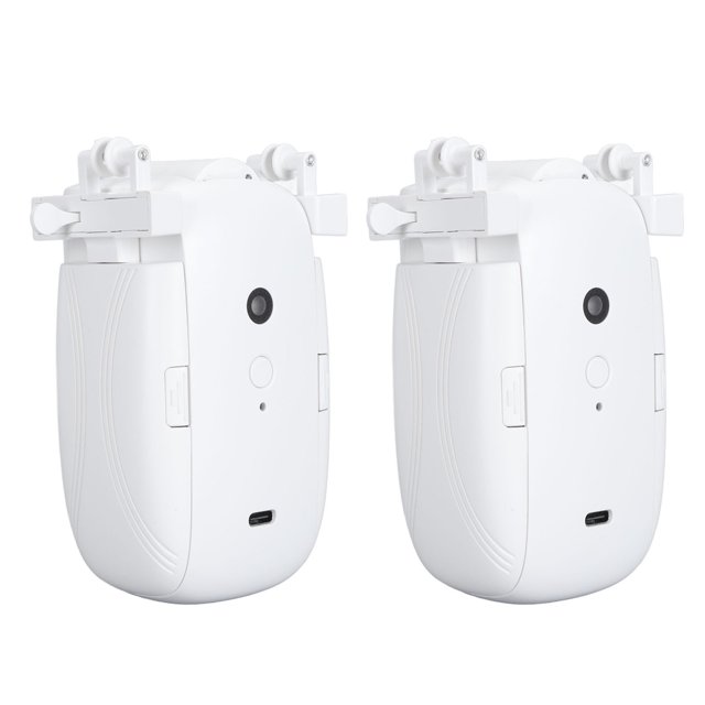 Robot Électrique pour Rideaux, Ouvre-Rideau Intelligent Silencieux Pratique à Portée de 10 m, Installation Facile pour Tringle en T, Rail en U, Tige Romaine