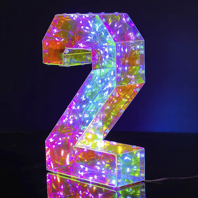 TIMIFIS Valentines Day Decor Valentine's Day 100 Lamp Beads Creative LED Luminous Alphabet Numbers Decorative Lights Holiday Decorative Lights Wedding Birthday Party