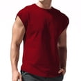 thumbnail image 1 of LUOGENLI T-shirts pour Homme pour Hommes T-Shirt Sans Manches Respirant pour Homme Hauts Ajustés Mode Été Col Rond T-shirts à Manches Courtes pour Homme T-Shirt Graphique Pâques Vin P, 1 of 4