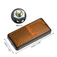 thumbnail image 4 of Unique Bargains 10 Pcs Universal Reflector 56x26mm for Motorcycle Bicycle Safety Spoke Reflective with Screw Orange, 4 of 6