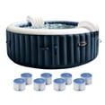 thumbnail image 1 of INTEX PureSpa Plus Inflatable Bubble Jet Spa & Replacement Filters (8 Pack), 1 of 11