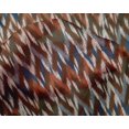 thumbnail image 4 of oneOone Silk Tabby Fabric Chevron Ikat Print Fabric By The Yard 42 Inch Wide, 4 of 4