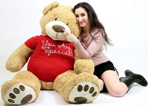 You Are Special 5 Foot Giant Teddy Bear Soft Tshirt Says YOU ARE SPECIAL