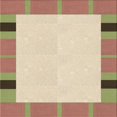 thumbnail image 1 of Ahgly Company Tapis d'Intérieur Lavable en Machine Carré Transitionnel Kaki Or, 6 Pieds Carré, 1 of 7