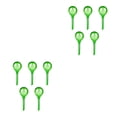 thumbnail image 1 of VONKY 5pcs/set Automatic Irrigation Device Plant Helper For Busy Individuals Plant Self Watering Globes PVC Easy To L green round 2Set, 1 of 6
