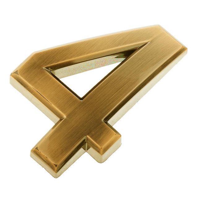 jifeng Or Numéro de Porte Signe Plaque Bâtiment de Bureau Numéro de Plaque Numérique Collant 4