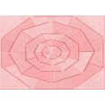 thumbnail image 1 of Ahgly Tapis Rectangulaire Lavable en Machine Intérieur Transitionnel Rouge Pastel Rose, 8 Pieds x 10 Pieds, 1 of 7
