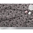 thumbnail image 2 of Soimoi Black Cotton Voile Fabric Artistic Floral Print Sewing Fabric Yard 56 Inch Wide, 2 of 3