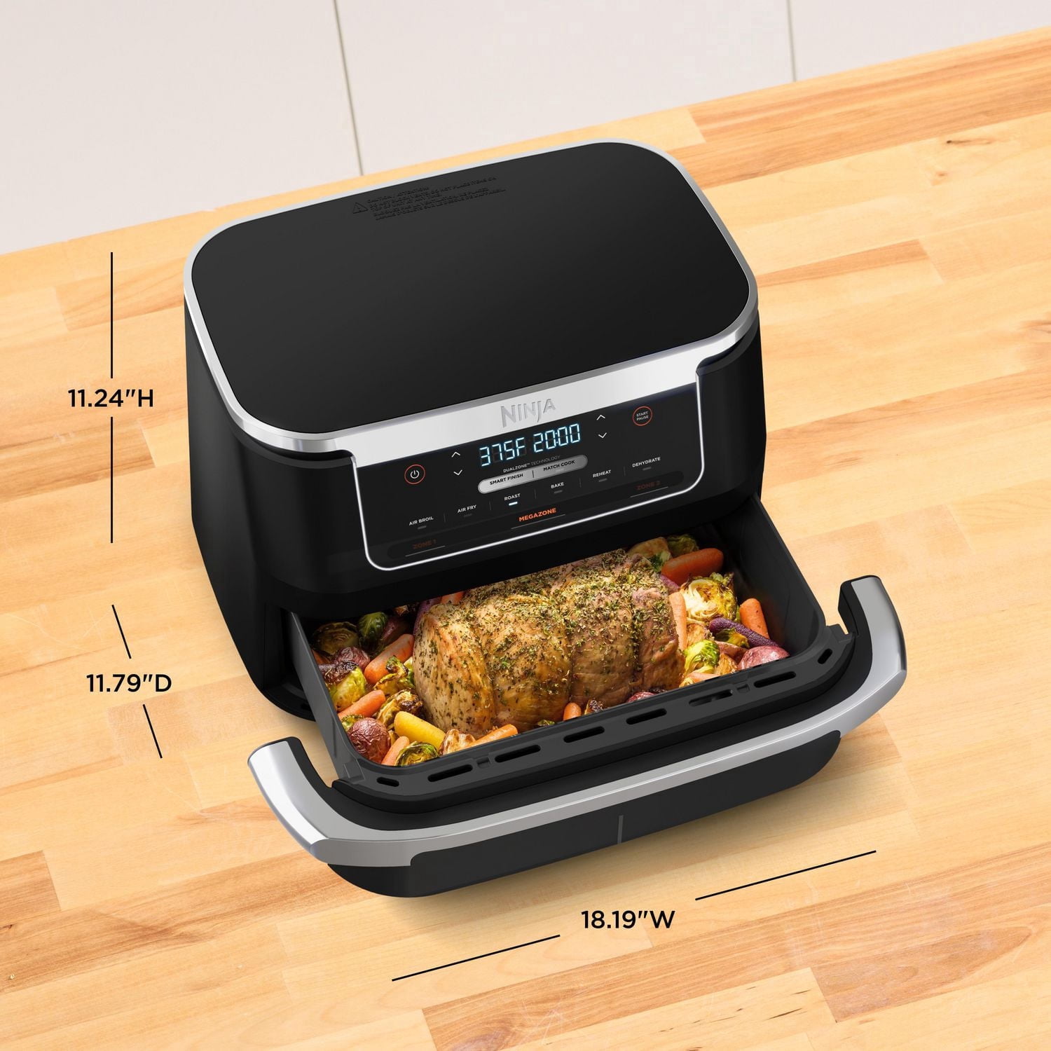 Ninja® Foodi® FlexBasket™ Air Fryer with 7-qt MegaZone™