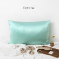 thumbnail image 2 of Luxury Pure Mulberry Silk Pillowcase 32 Momme Drape Collection Greens, 2 of 7