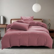 Birdeem Bed Sheet Set,Bed Sheet Set,All-Season Bedding Set - 4-Piece Washable Solid Color Bed Sheet Duvet Cover and Pillowcases,Bedding Duvet Covers,Duvet Cover Set,Water Color Set,Winter Duvet Cover