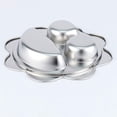 thumbnail image 3 of BESTYASH 1 Pcs Assiette en Acier Inoxydable pour Enfants et Tout-Petits 24x24x3.6 Po, 3 of 8