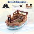 thumbnail image 3 of Costway Maisonnette de Jeu Navire Pirate Gonflable avec Moteur Intégré Épée Jouet Gonflable, 3 of 10