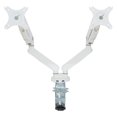 thumbnail image 1 of Scranton & Co Bras Double pour Moniteur pour Écrans de 17 Pouces-30 Pouces en Aluminium Blanc, 1 of 7
