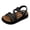 Black, variant on Splozh Sandals for Kids Girls Children's Casual Sandals Princess Shoes Soft Sole Fashionable Little Girl Beach Comfortable Sandals White,4.5-5 Years