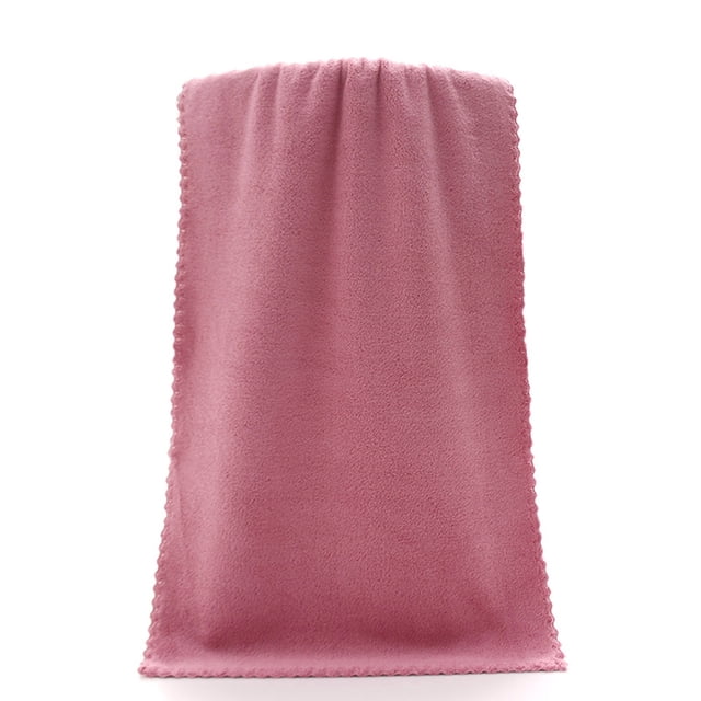 Bigersell Bathroom Towels 75 x 35 cm Solid Microfiber Soft Plush Bath Towels Super Absorbent Face Towels Rectangular Bathing Shower Towels Quick Dry Hand Bath Towels I