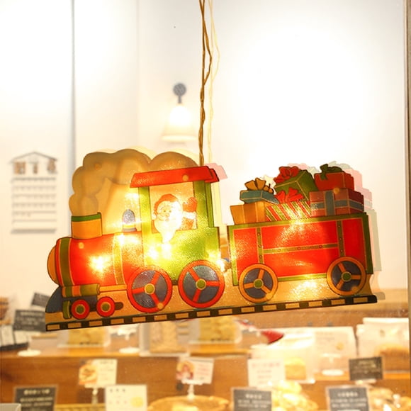 Christmas Window Decoration Lights Battery Operated (Not Include) Christmas Indoor Lights Window Hanging Decoration Lights Party Christmas Gift