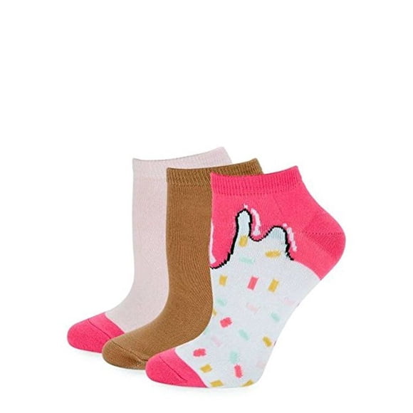 BETSEY JOHNSON Lot de 6 Chaussettes Basses Imprimées BJ35949 Taille ( 9-11 )