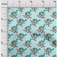 thumbnail image 1 of oneOone Cotton Flex Fabric Leaves|Bird & Floral Block Print Sewing Fabric BTY 40 Inch Wide, 1 of 4