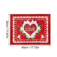 thumbnail image 2 of Kitchen Placemat Valentine'S Day Placemats Red Check Placemats 30X45Cm For Table Decoration Valentine'S Day Waterproof Table Placemats For Indoor Kitchen Decoration Dinner, Kitchen Placemat, 2 of 8