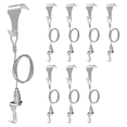 thumbnail image 1 of 8 Pcs Picture Rail Hanging System,Picture Rail Hooks Molding Hooks Picture Rail Hangers, 1 of 6