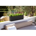 thumbnail image 3 of Veradek Demi Series Window Box 36" Plastic-Stone Planter - (Black/2 Pack), 3 of 9