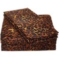 thumbnail image 1 of King Size Organic Cotton Sheet Set- 700-Thread-Count 100% Organic - 18" Deep Pockets 700TC Organic Sheets - Leopard Print, 1 of 7